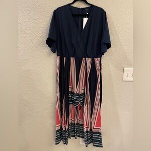 BloomChic Navy Romper/Maxi Dress